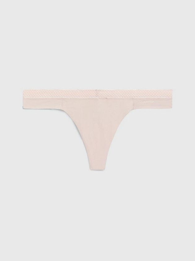 Calvin Klein USA Seductive Comfort Womens Thong Beige 8367450-PS